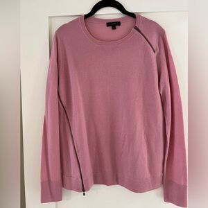 J. Crew Pink Merino Wool Sweater Sz M NWOT